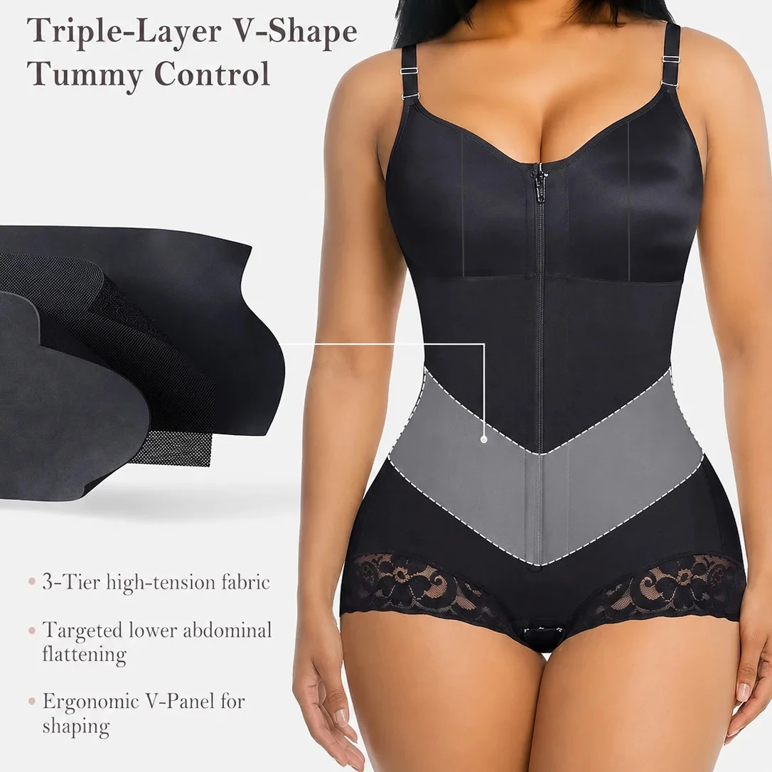 Buikcontrole Shapewear met ver - Shapewear Bodysuit Firm recensie en prijs