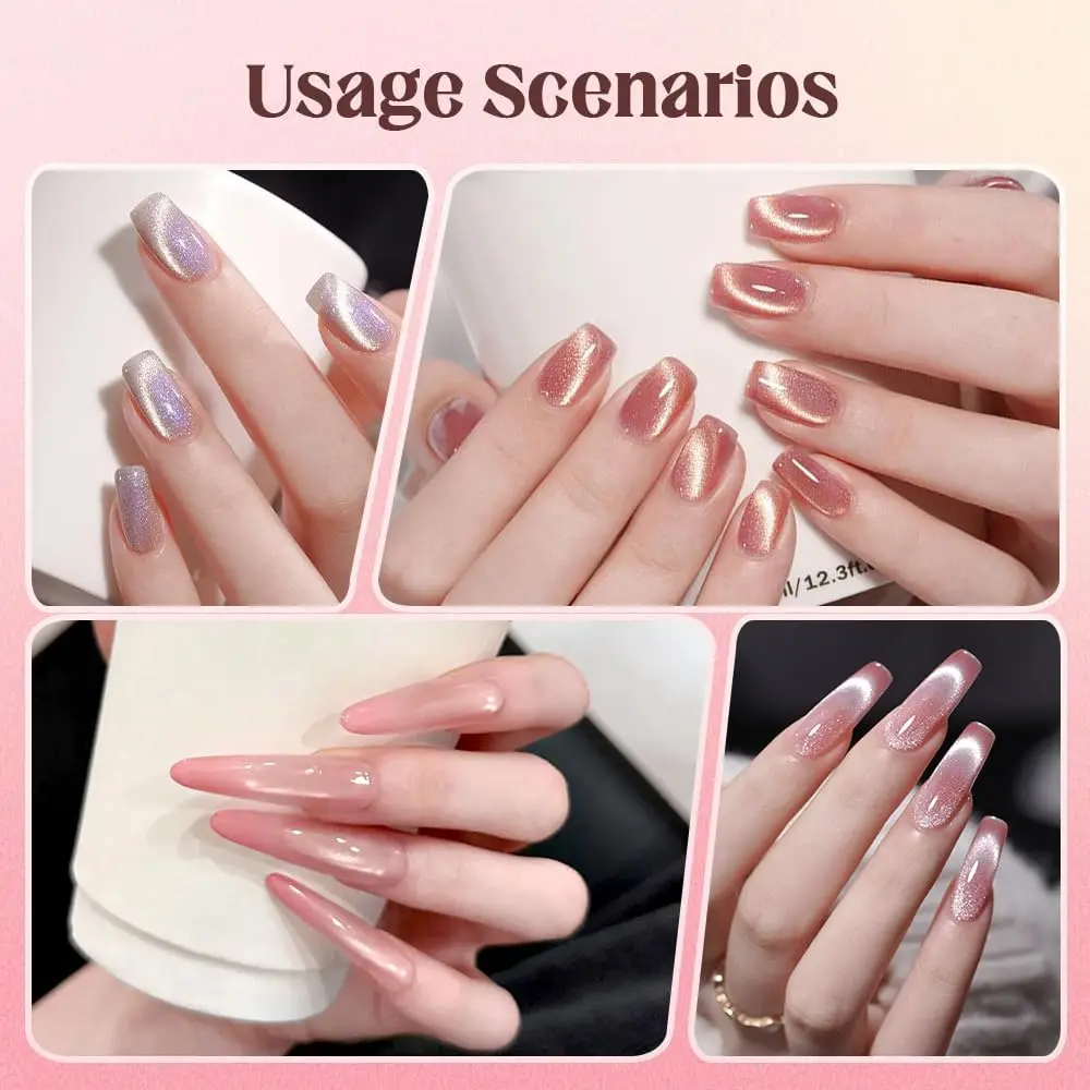 Rotating Cat Eye Nail Magnet 360 Automatic Glass Bead Effect Strong Magnetic Wand for Gel Polish Manicure Art Salon Tools image 5