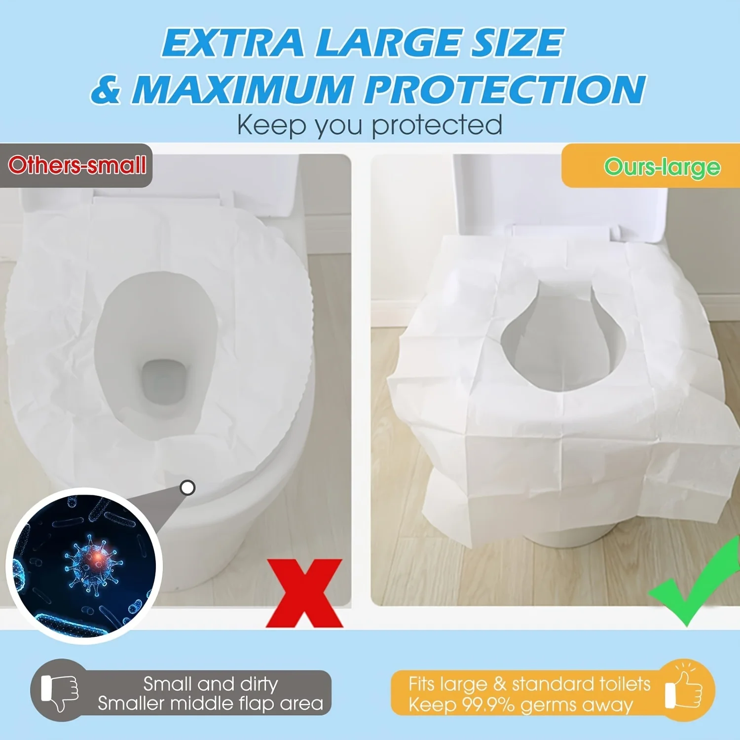 Disposable Toilet Mat Seat Cover Soluble In Water Portable Travel Home Bathroom Accessiories Tools Suitable WC Pregnant Women