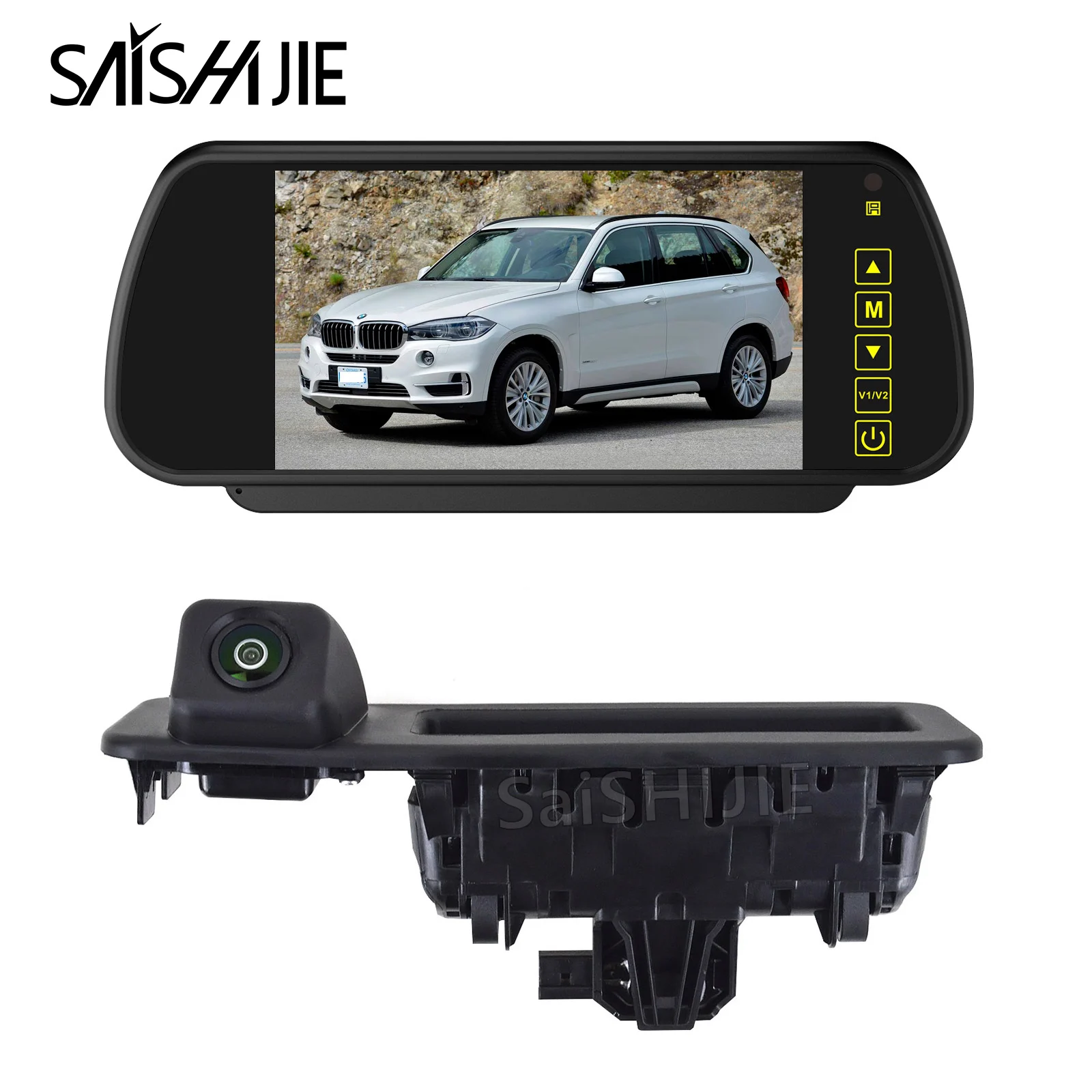 

Car Boot Handle Reversing Camera Monitor Kit for BMW 1 Series X1 X3 X5 (2018-2020) Boot Handle Rear View Camera Backup Camera