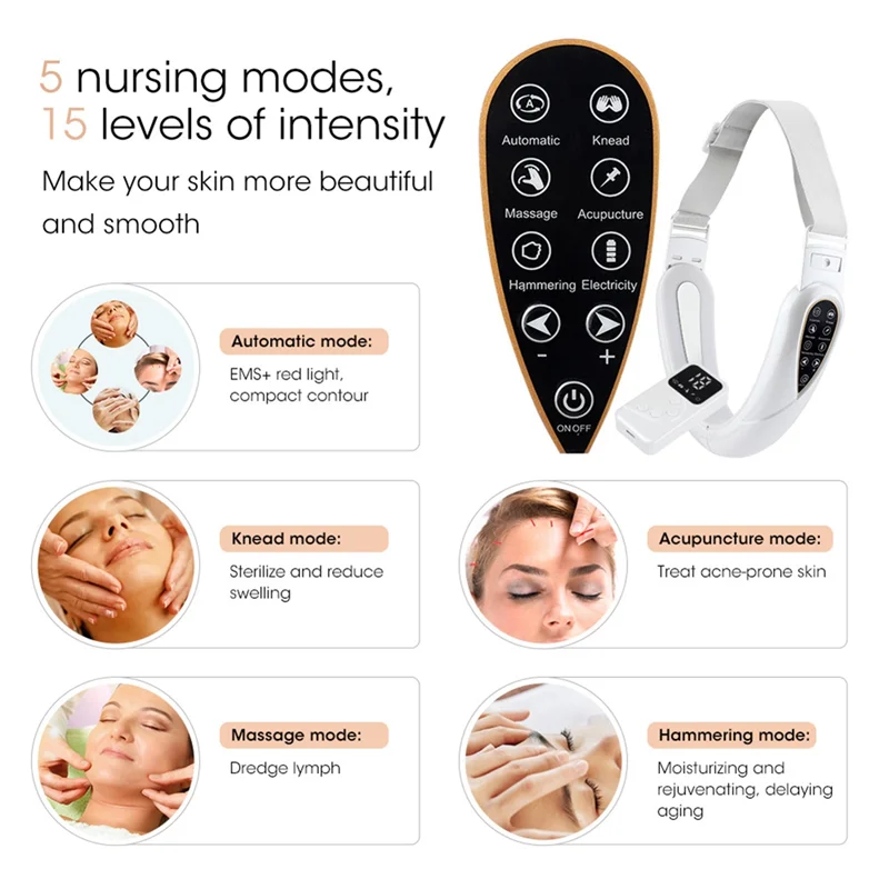 【ELATED】EMS Microcurrent Beauty Device Reduces Sagging Skin Used For Tightening And Lifting A