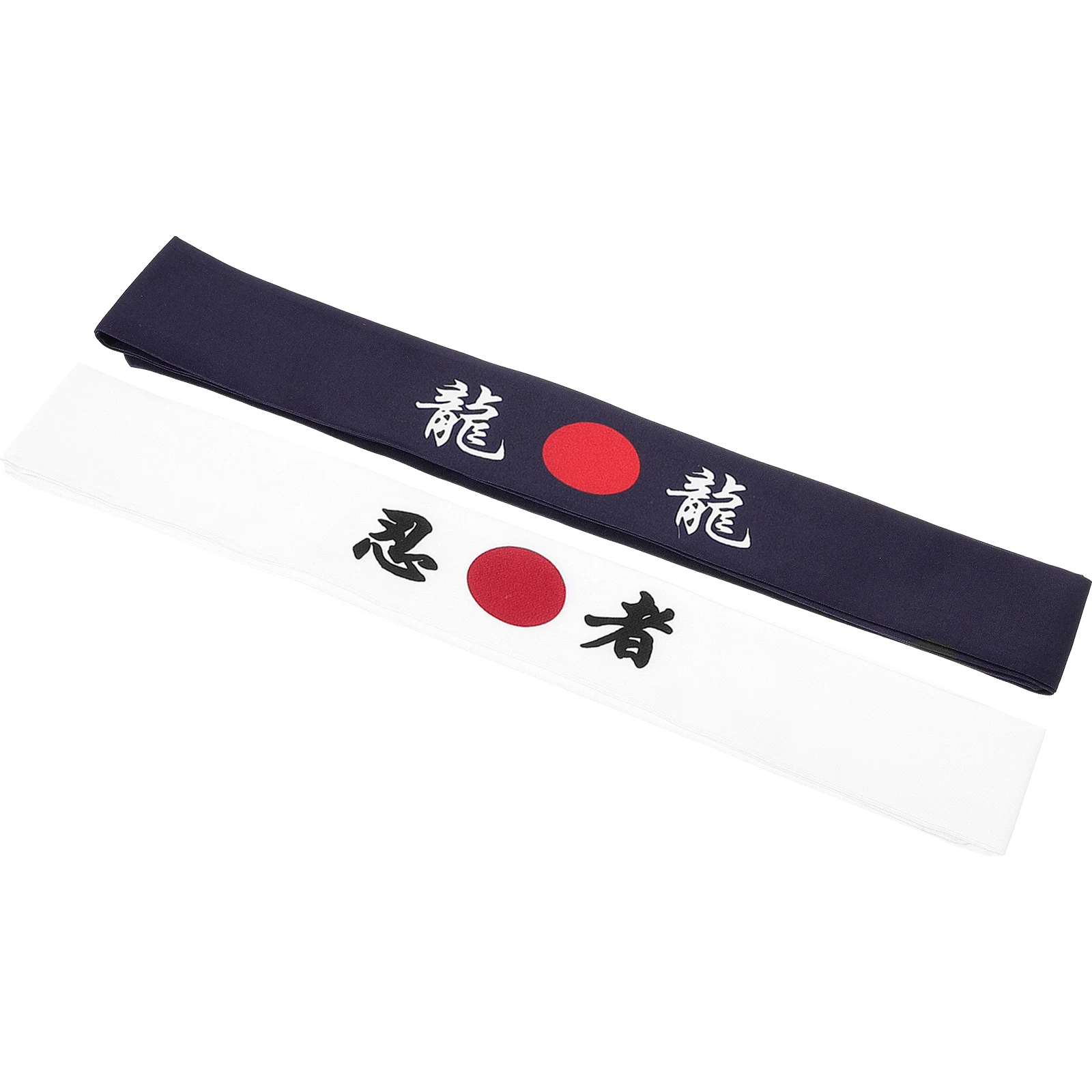 

2pcs Sports Japanese Style Sweat Absorption Yoga Running Cycling Exercise Headband Gym Headband Samurai Hat Design