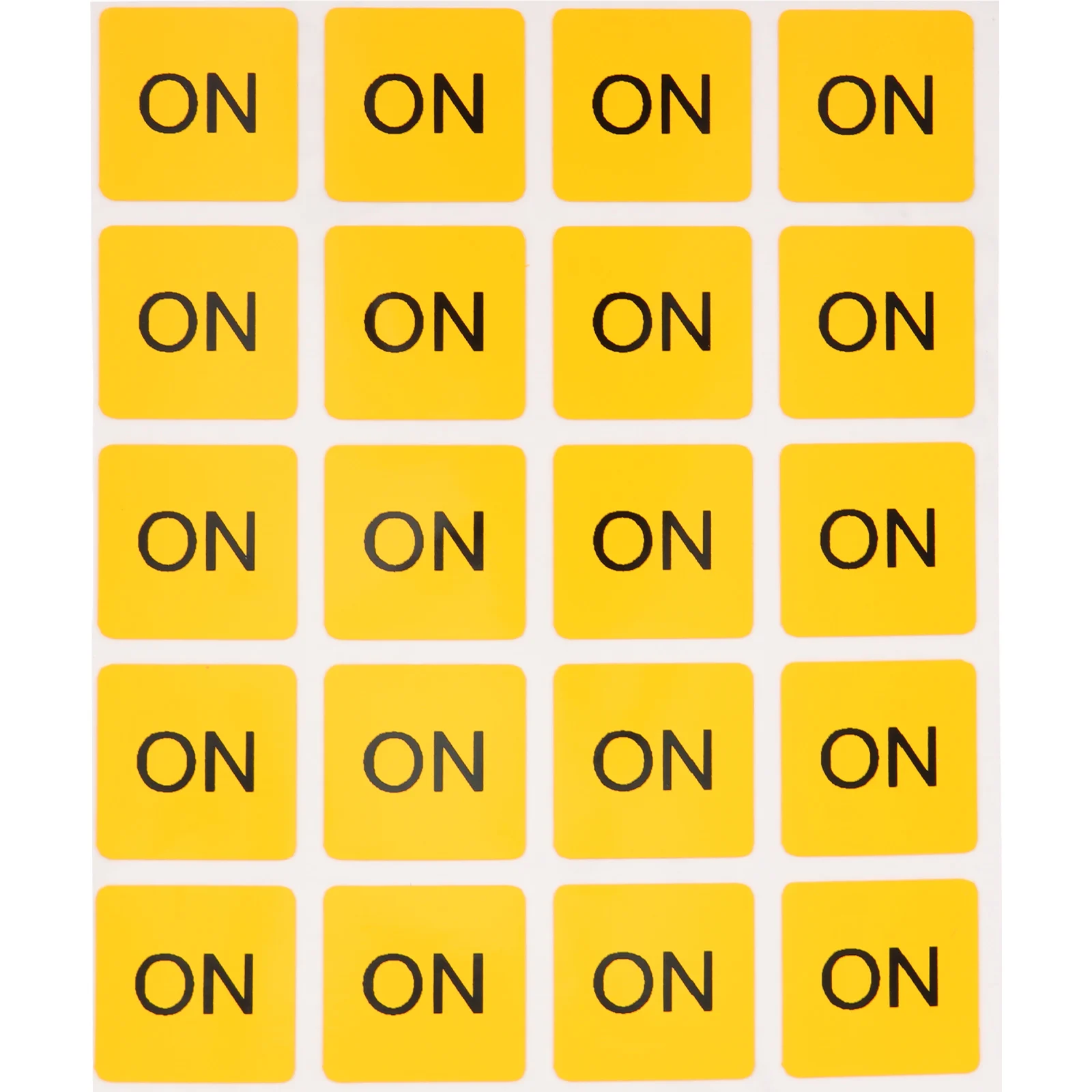 20pcs Device Switch Stickers On/Off Label Pvc Caution Decal Home Office Factory Use Easy Apply Remove Safe