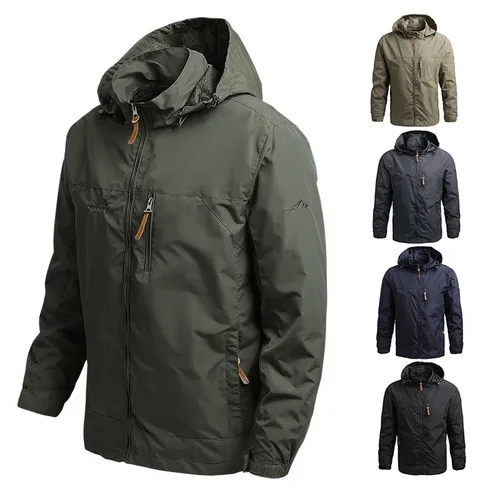 Otoño Invierno rompevientos hombre chaquetas de campo impermeables senderismo Camping abrigo Casual chaqueta de béisbol pesca prendas de vestir exteriores ropa de hombre