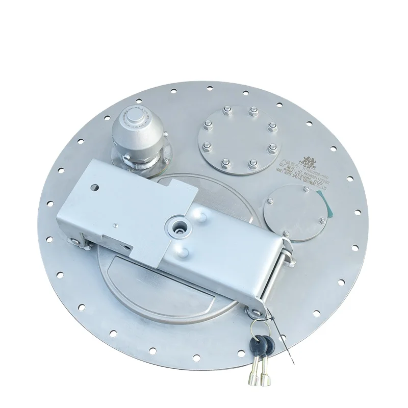 

High Level European Stainless Steel Manhole Cover For Fuel Tanker Trailer