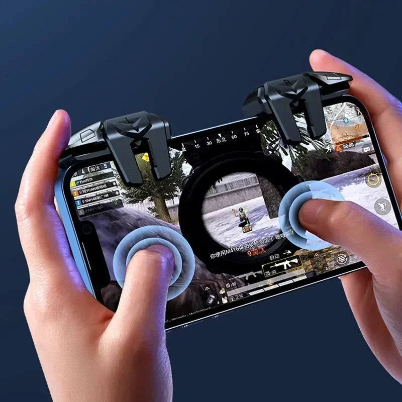 G21 gatilho de jogo do telefone móvel para pubg controlador de jogos objetivo tiro l1 r1 botão chave liga para iphone android gamepad joystick