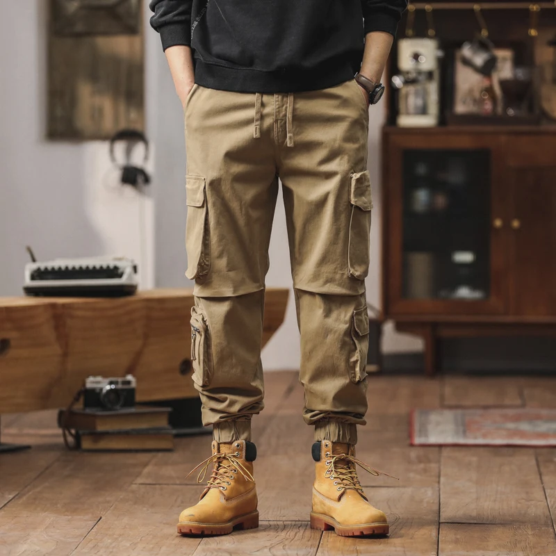 

New Cargo Pants Outdoor Sports Storm Pants Men Spring Autumn Men Sports Pants Men Casual Outdoor Hiking Solid Color Long Pants
