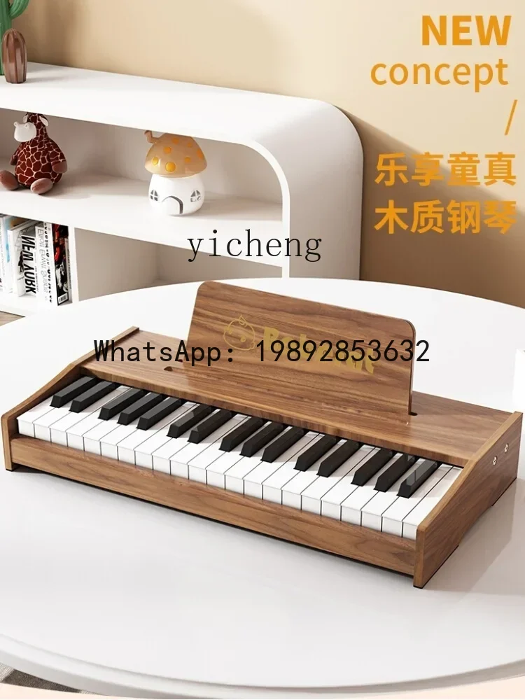 AH Piccolo pianoforte in legno per bambini Principiante Organo elettronico Giocattolo Regali per l'età infantile per