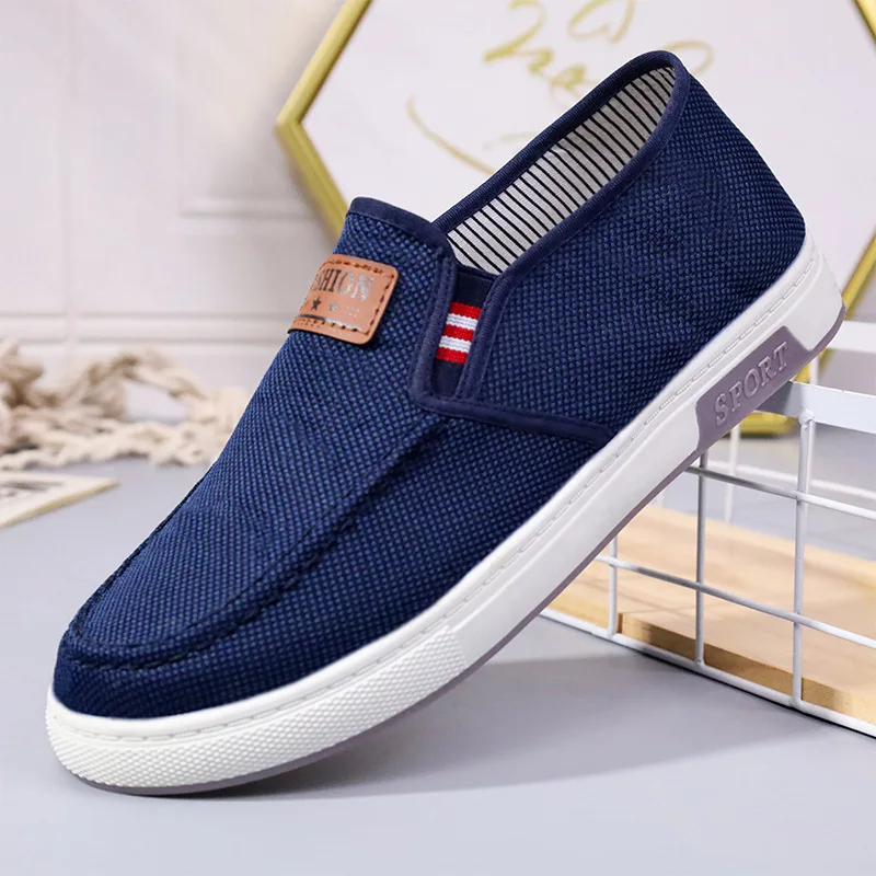 

Пекин Old Man Canvas oes Мужские брюки на плоской подошве, повседневные, удобные, на мягкой подошве, качественные, с низким вырезом, дышащие, с внутренней пружиной...