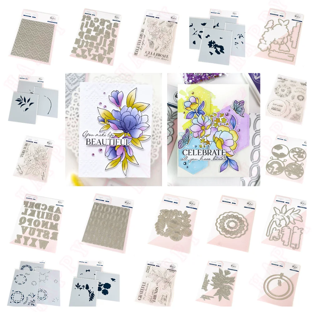 

Embroidered Blooms Hot Foil Metal Cutting Dies for Stencils DIY Scrapbooking Album Stamp Make Embossing Paper Card 2025 New