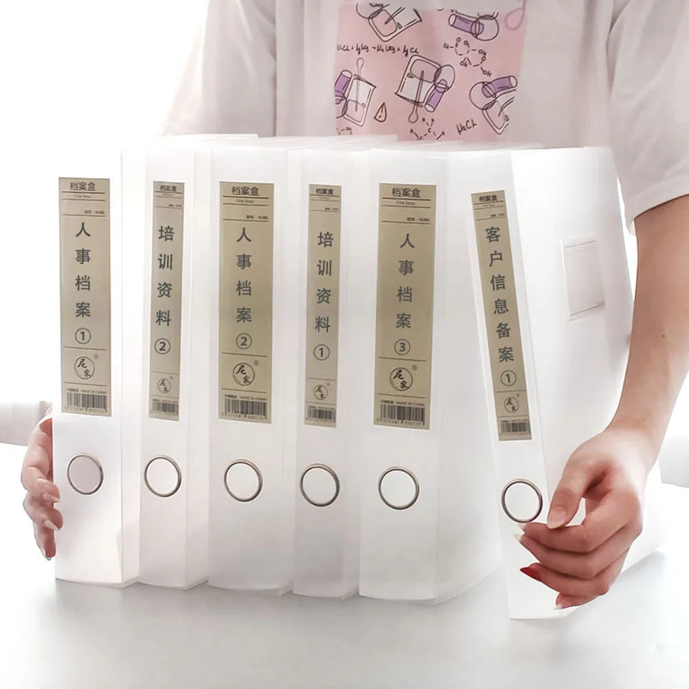 Scatola di file A4 da 2 pezzi Organizzatore di documenti trasparente per studio da ufficio Custodia da tavolo Porta file Portariviste Organizzatore di dati