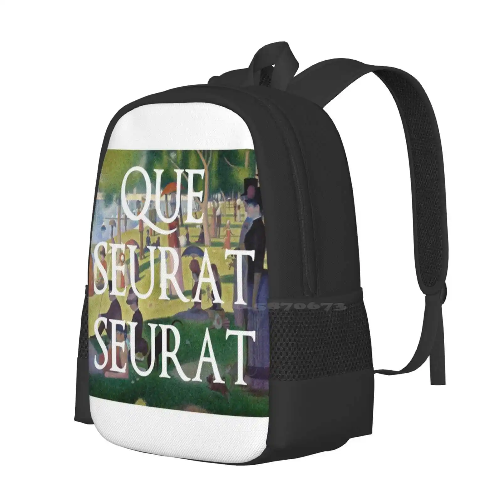 Que Seurat Seurat Hot Sale Schoolbag Backpack Fashion Bags Georges Pierre Seurat George Pierre Post Impressionism Post