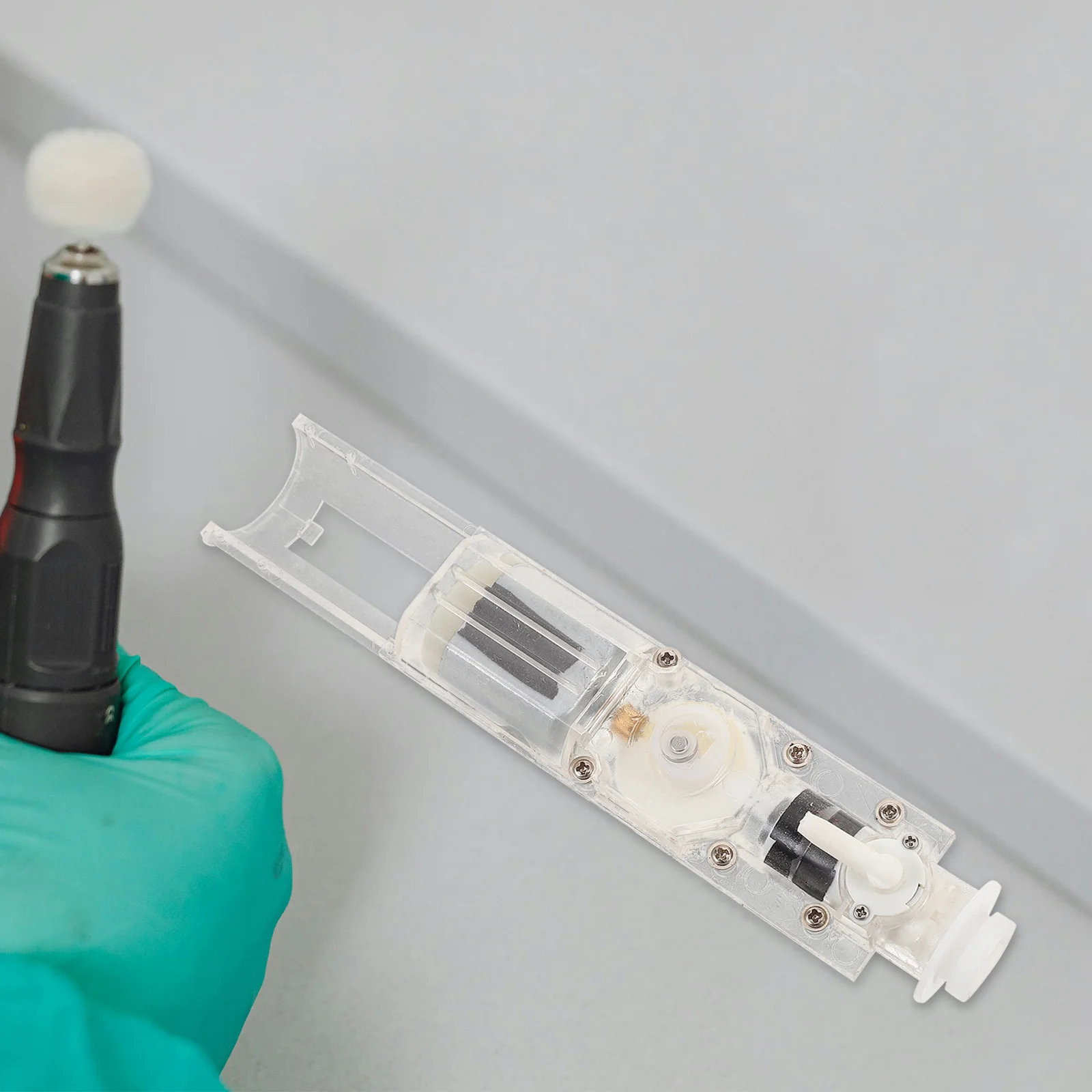 2 szt. Przezroczysty rdzeń pompy irygacyjnej do zębów, wysokociśnieniowa pompa tłokowa z tworzywa konstrukcyjnego, zamiennik do higieny jamy ustnej