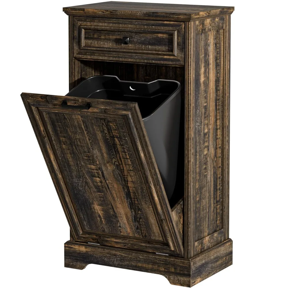 

13-галлонный наклонный мусорный шкаф, кухонные мусорные баки, корзина для белья, защита от домашних животных, скрытый мусорный бак для кухни, гостиной