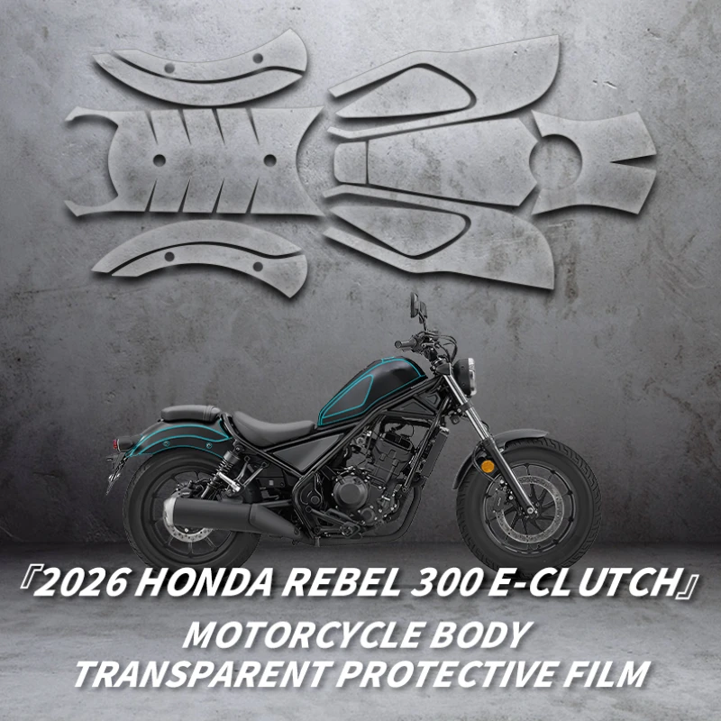 Motorcycle Tank Protector Sticker Invisible Wrap Film Tank Sticker Compatible with HONDA 2026 CM300 Motorcycle