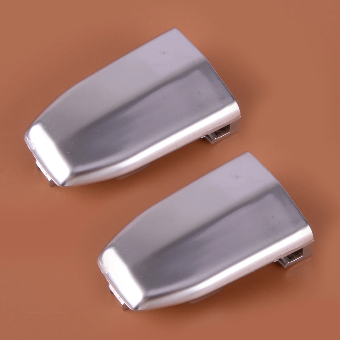 

13596115 2Pcs Front Door Handle Lock Cylinder Cover Cap ABS Silver Fit for Cadillac Escalade ESV 2015 2016 2017 2018 2019