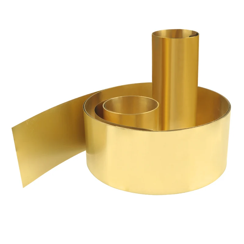 

1pcs Brass Sheet 0.01-0.5mm Thickness 1M Length 10-200mm Width Foil Metal Strip