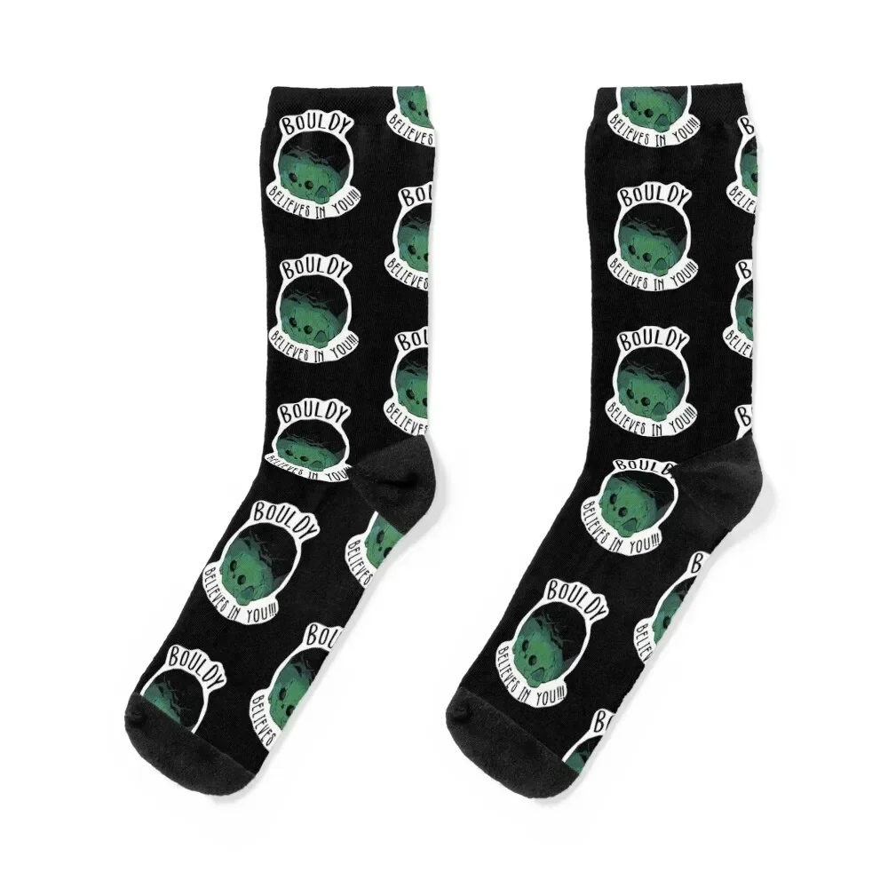 Bouldy Believes in You!!! Socks Rugby funny gift Men's Socks Women's