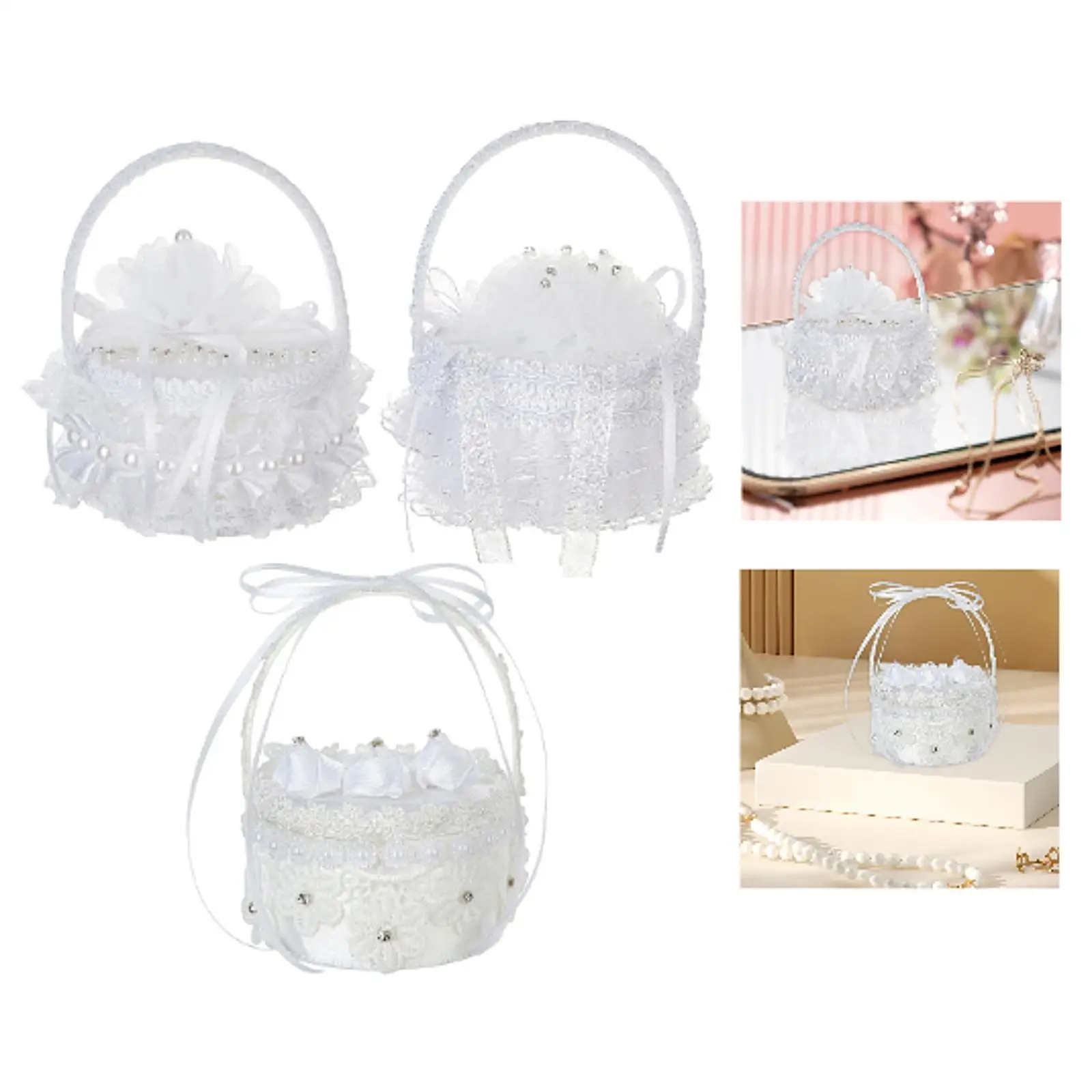 

Wedding Ring Box Portable Multifunctional Velvet Interior Jewelry Storage Box for Anniversary Ceremony Valentines Proposal Party