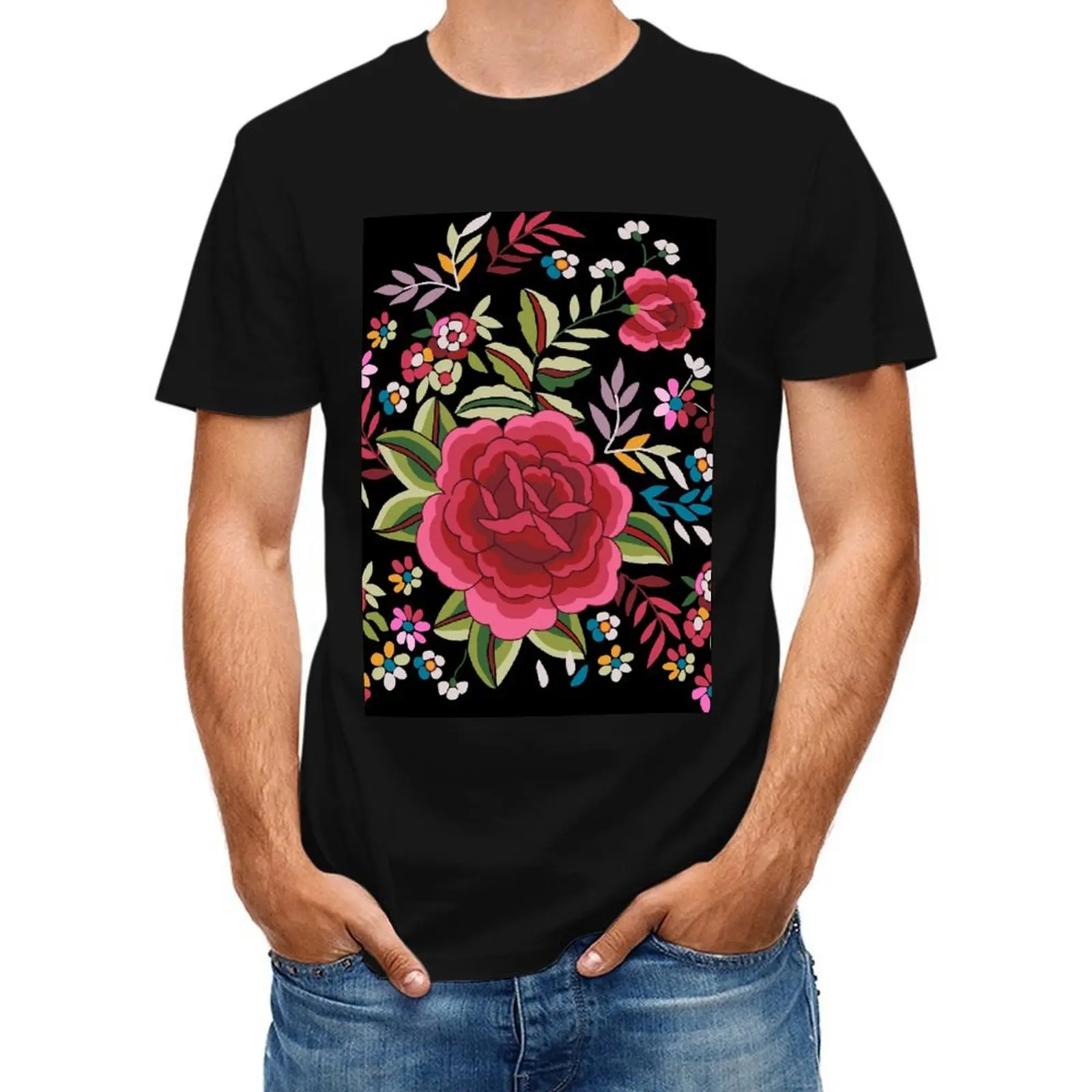

Mantón de Manila T-Shirt Luxury man customizeds men clothes