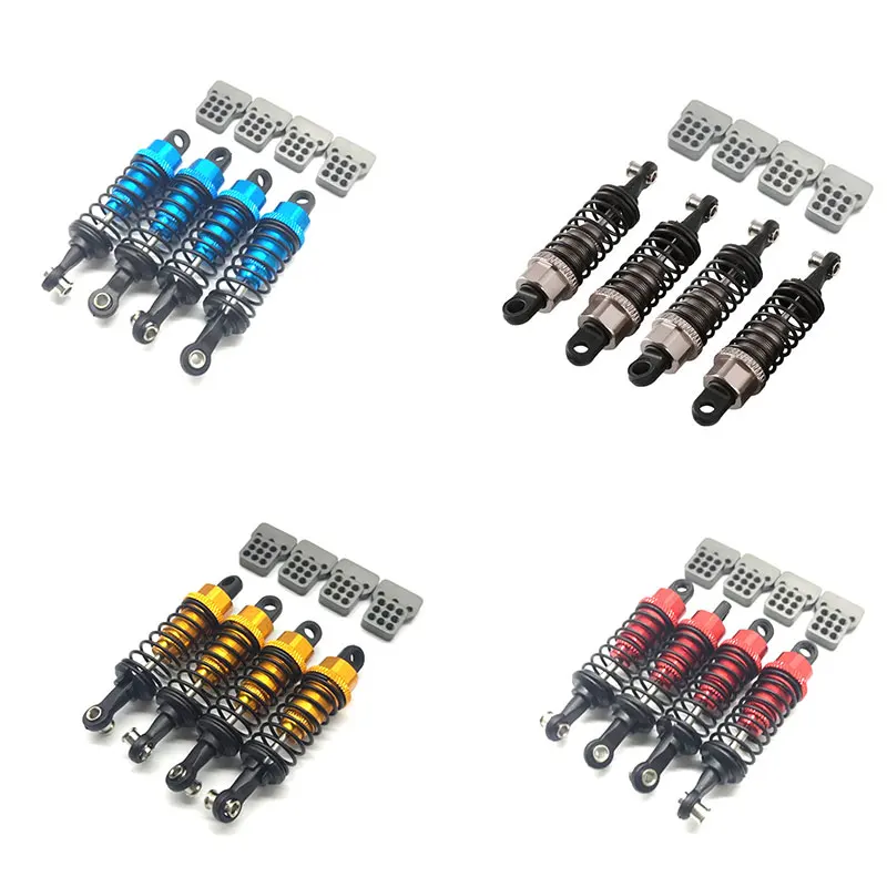 Upgrade Parts Set Oil Filled Type Shock Sbsorbers Extension Seat For 1/16 RC Car WPL Truck C14 C24 4X4