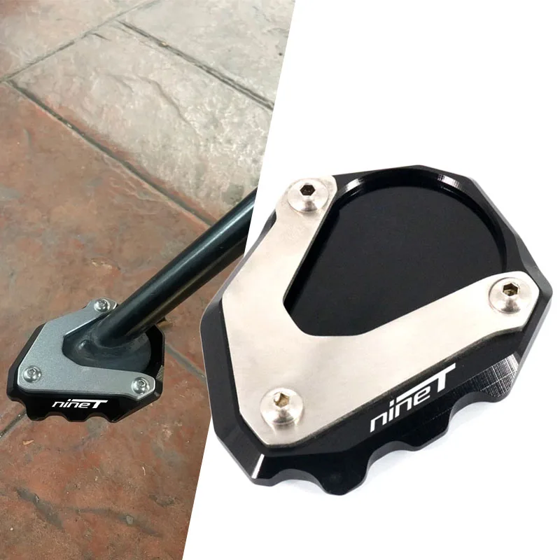 

Motorcycle Kickstand Foot Side Stand Extension Pad Support Plate Enlarge Stand For R Nine T R nineT Rnine T RNINET 2014-2016