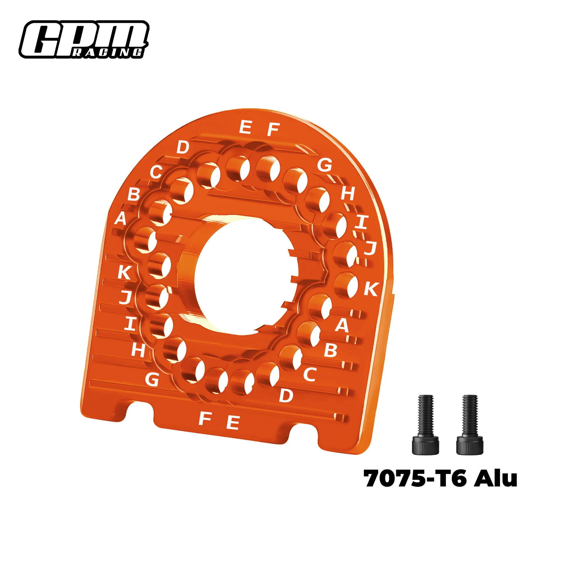 GPM  1/10 4-TEC 3.0 Corvette Stingary-93054-4 TRAXXAS  Alu7075 Motor Mount Plate & Heat Sink Fins view 4