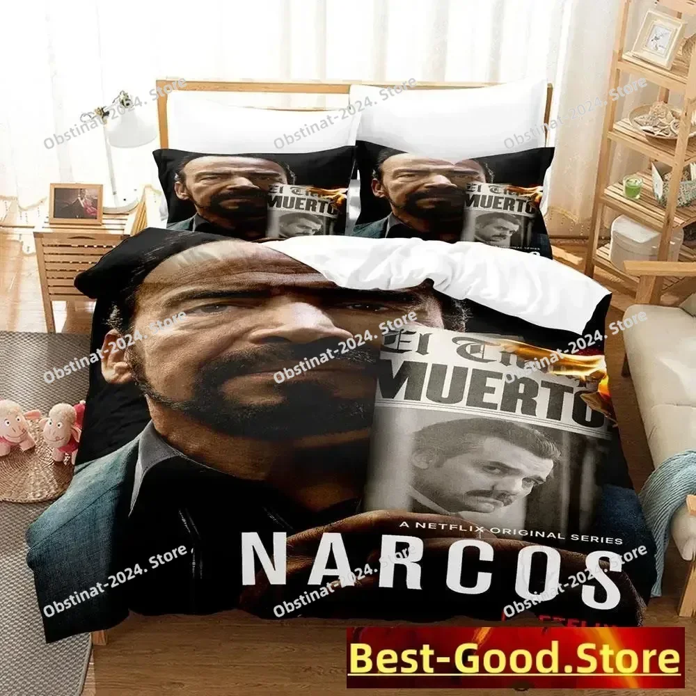 

2023 Narcos Bedding Set Single Twin Full Queen King Size Bed Set Adult Kid Bedroom Duvetcover Sets New Anime parure de lit Bed
