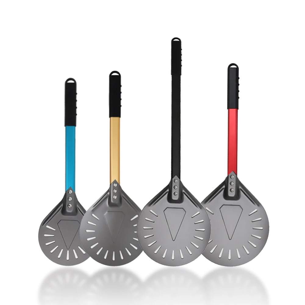 

8 9 10 Inch Round Pizza Paddle Small Peel Foldable Perforated Bread Shovel Nonstick Pizza Turning for Kitchen Oven Accessories