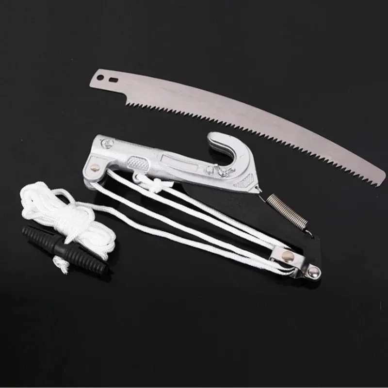 High Altitude Two Pulley Pruning Scissors Branch Scissors Extendable Fruit Tree Pruning Saw Cutter Garden Trimmer Tool with Rope