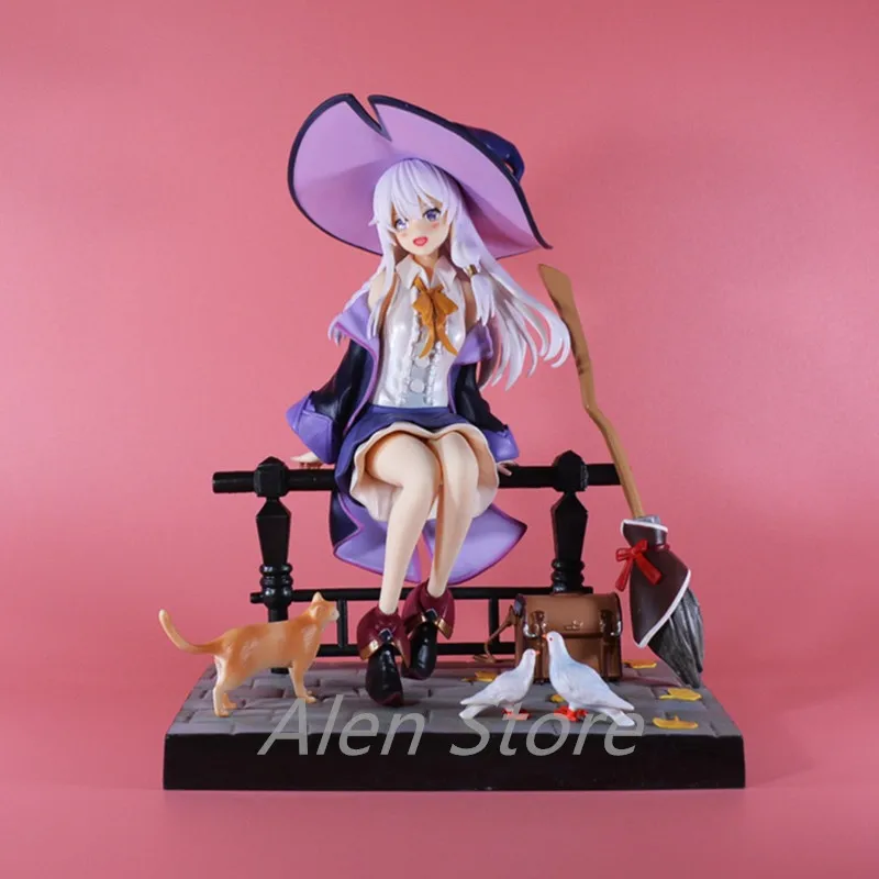 

26cm GK Witch Elaina Anime Figure Wandering Witch: The Journey of Elaina Action Figure PVC Collection Model Toys Christmas Gifts