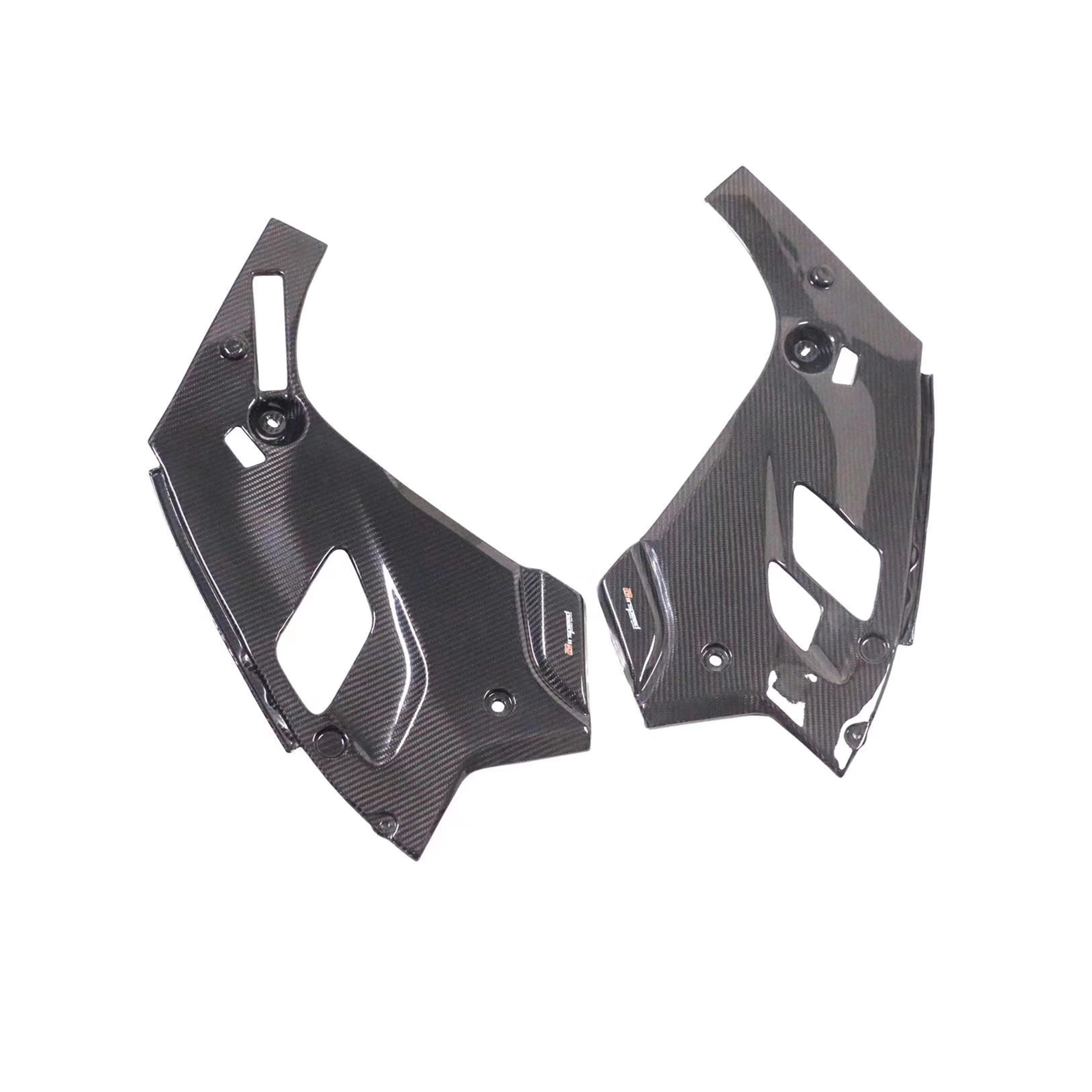 

3K Twill Carbon Weave in Glossy Finish Dry Carbon Fiber Cabin Trim Board on Both Sides Engine Cover for BMW 5 Series G3X