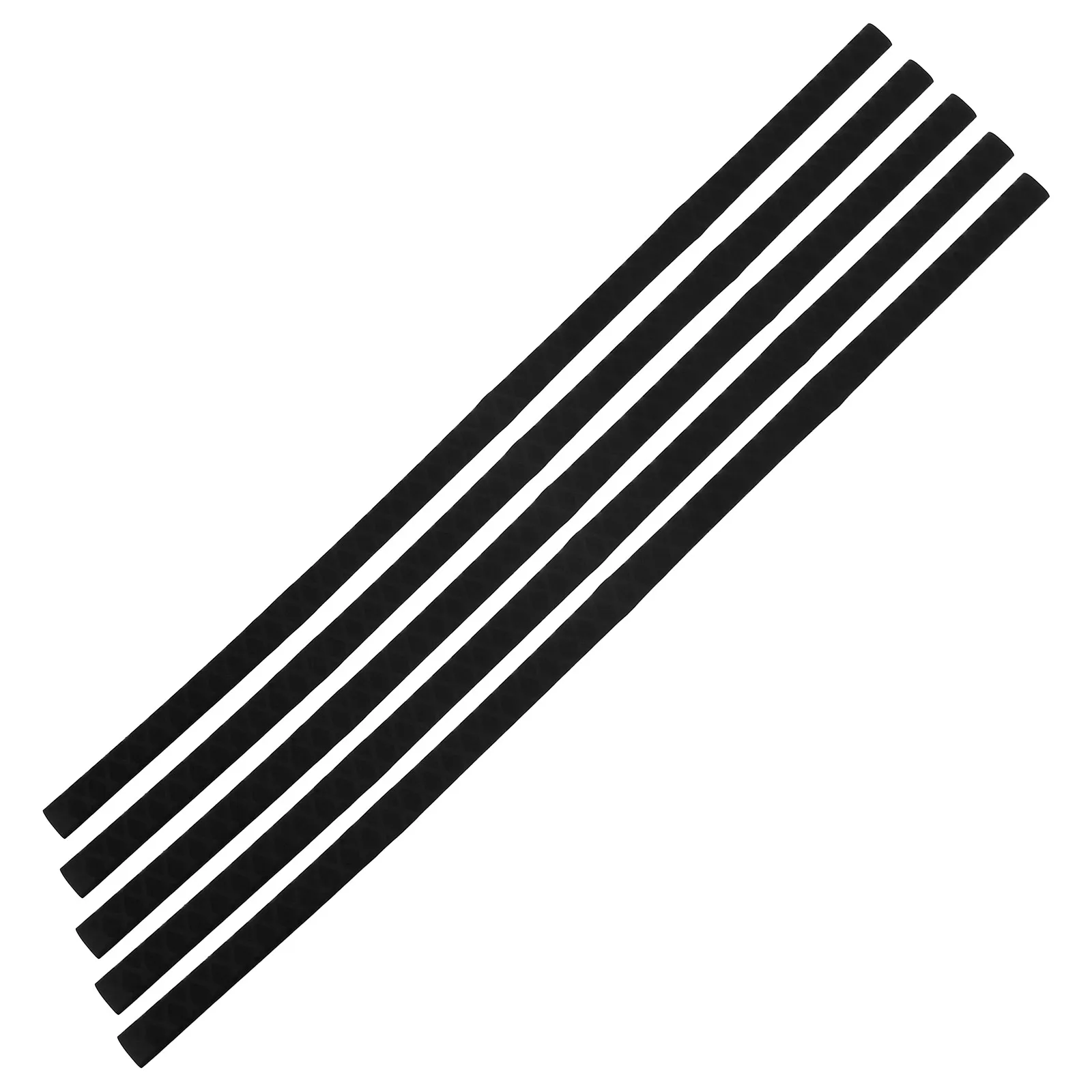 

5pcs Heat Shrink Tubing Fishing Rod Sleeve Black Pattern Anti Slip Sweat Absorption Insulated H Protection Cable Tube