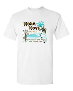 Retro Tiki Bar Tee T Shirt Restaurant Mug  Cove Lounge West Covina   Tees Cotton Luxury brand vintage oversized