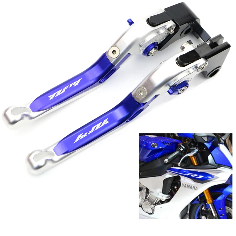 

Motorcycle CNC Brake Clutch Levers Fit For Yamaha YZF-R1 2009 2010 2011 2012 2013 2014 YZF R1 Foldable Extendable Adjustable