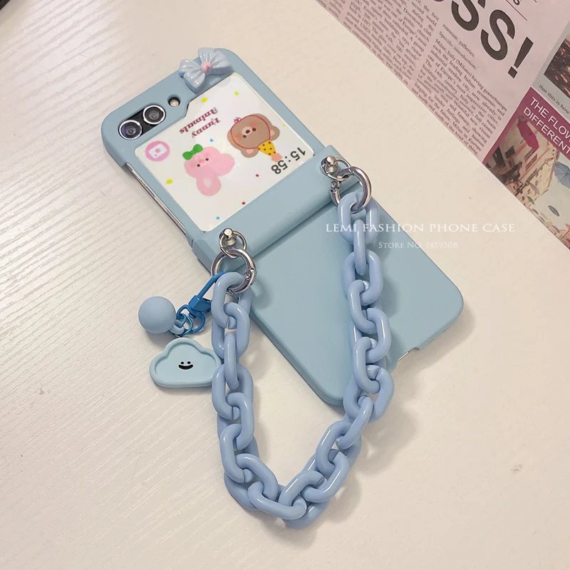 Cute Bracelet Hinge Case Protective Cover For Samsung Galaxy Z Flip 3 4 5 6 zflip5 flip6