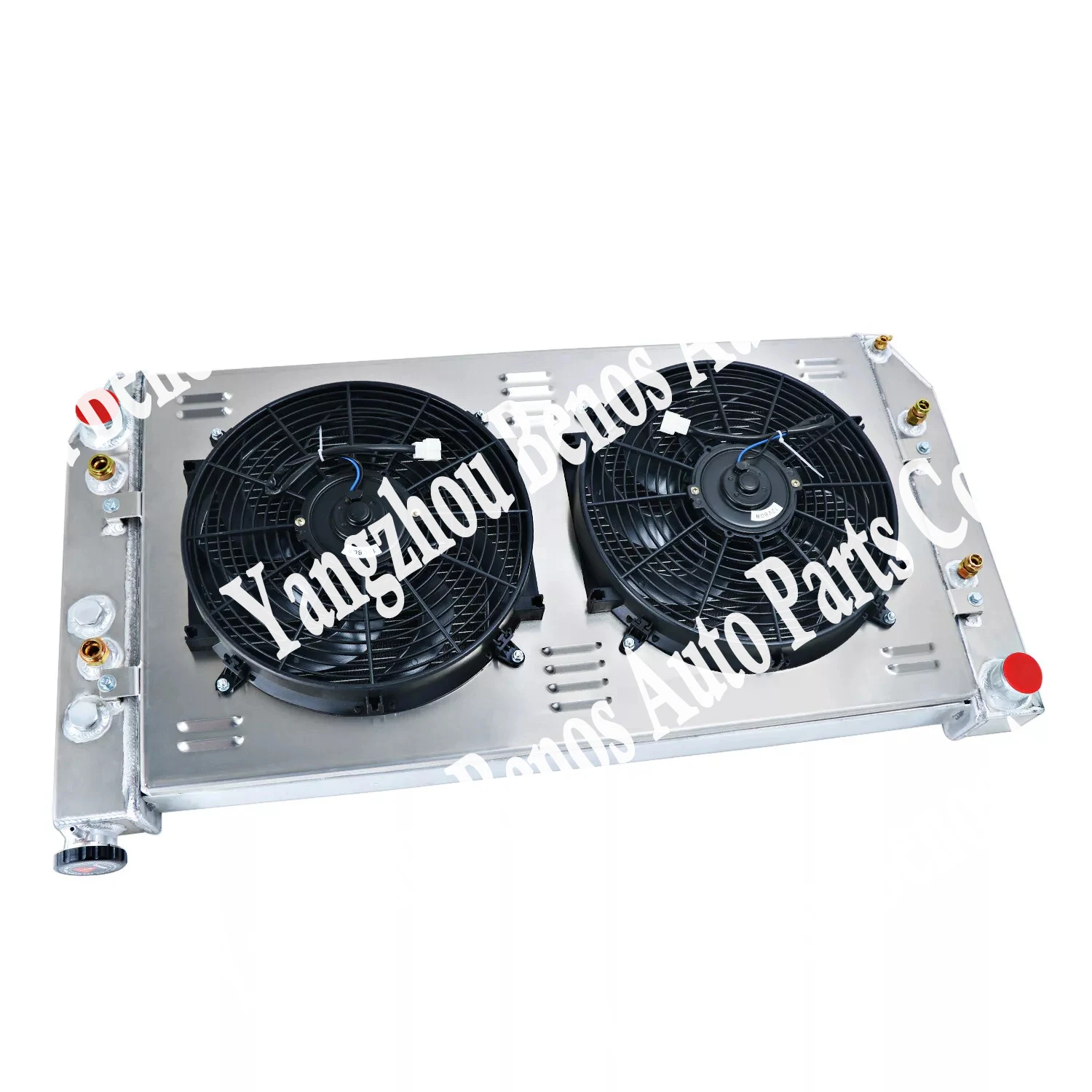 Full Aluminum Radiator&Shroud Fan 4 Row for Chevy Hummer H3 H3T Colorado GMC Canyon 2006-2012 - Image 3