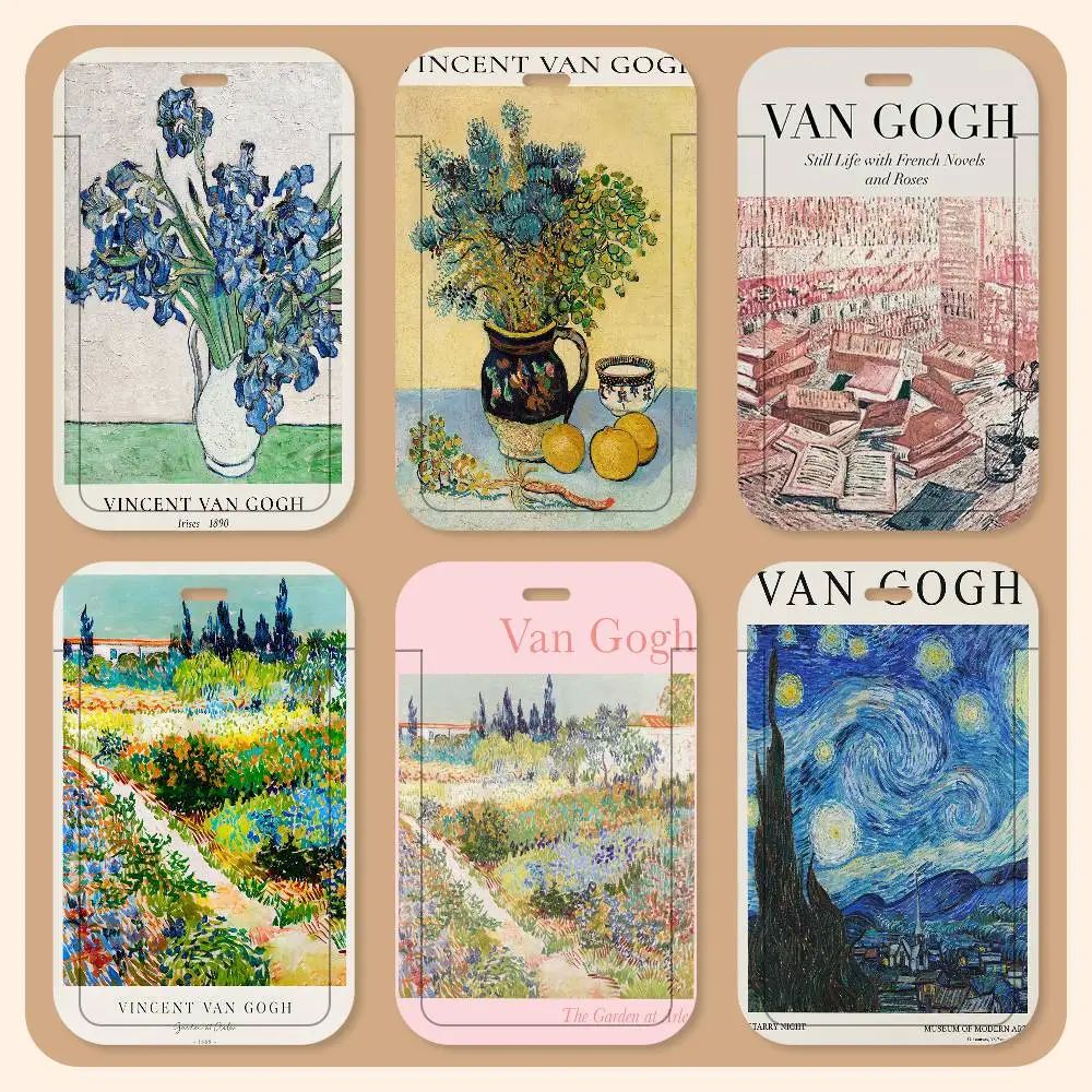 

Van Gogh At Night Starry Night Lanyard Card Holders Student ID Holders Neckband Card Holders Access Control Accessories Gifts