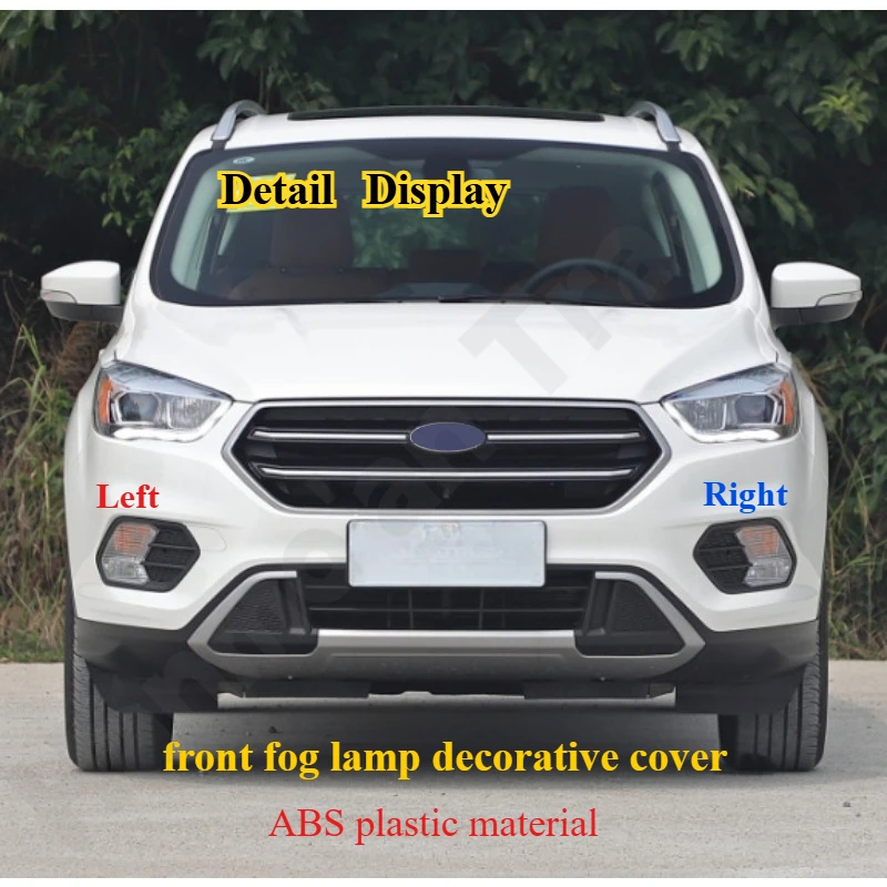 لفورد إسكيب/مافريك 2017 2018 2019 2020 عاكس الضوء الضباب/مصباح الضباب غطاء الزخرفية/إطارات مصابيح الضباب اليسرى واليمنى