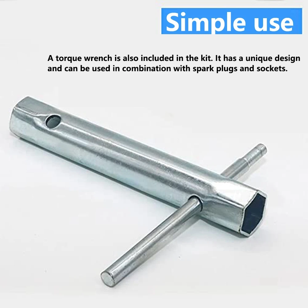 A78I Metric Tubular Repair Double End Wrench Set Utility Spark Plug Replacement Kit for Auto Repair Pipe Repair Work