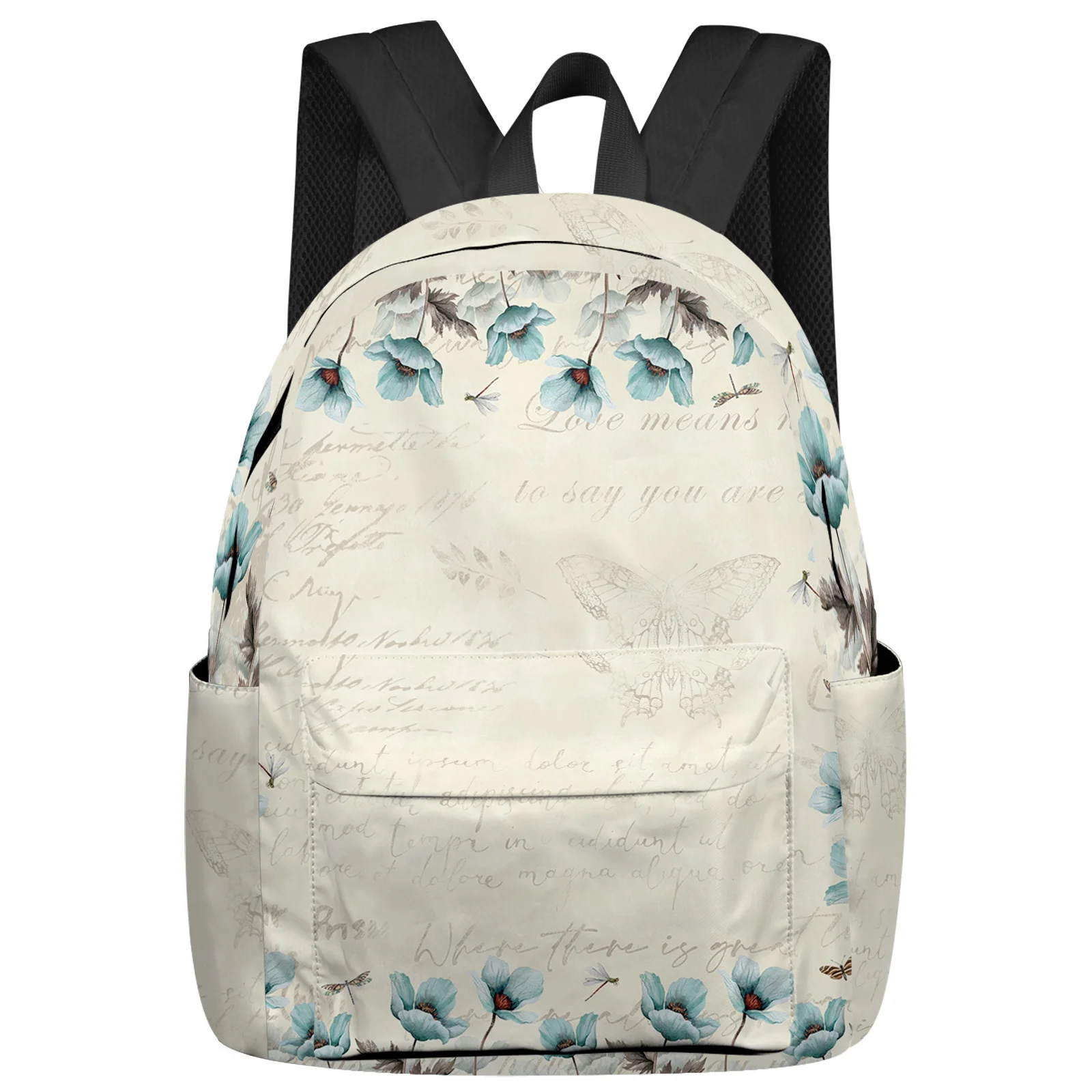 Flower Tulip Student School Bags Laptop Custom Backpack For Men Women Female Travel Mochila