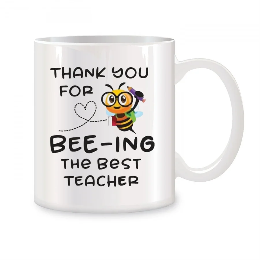 Teachers Day Mugs For Appreciate Educators Birthday Gifts Novelty Coffee Ceramic Tea Cups White 11 oz