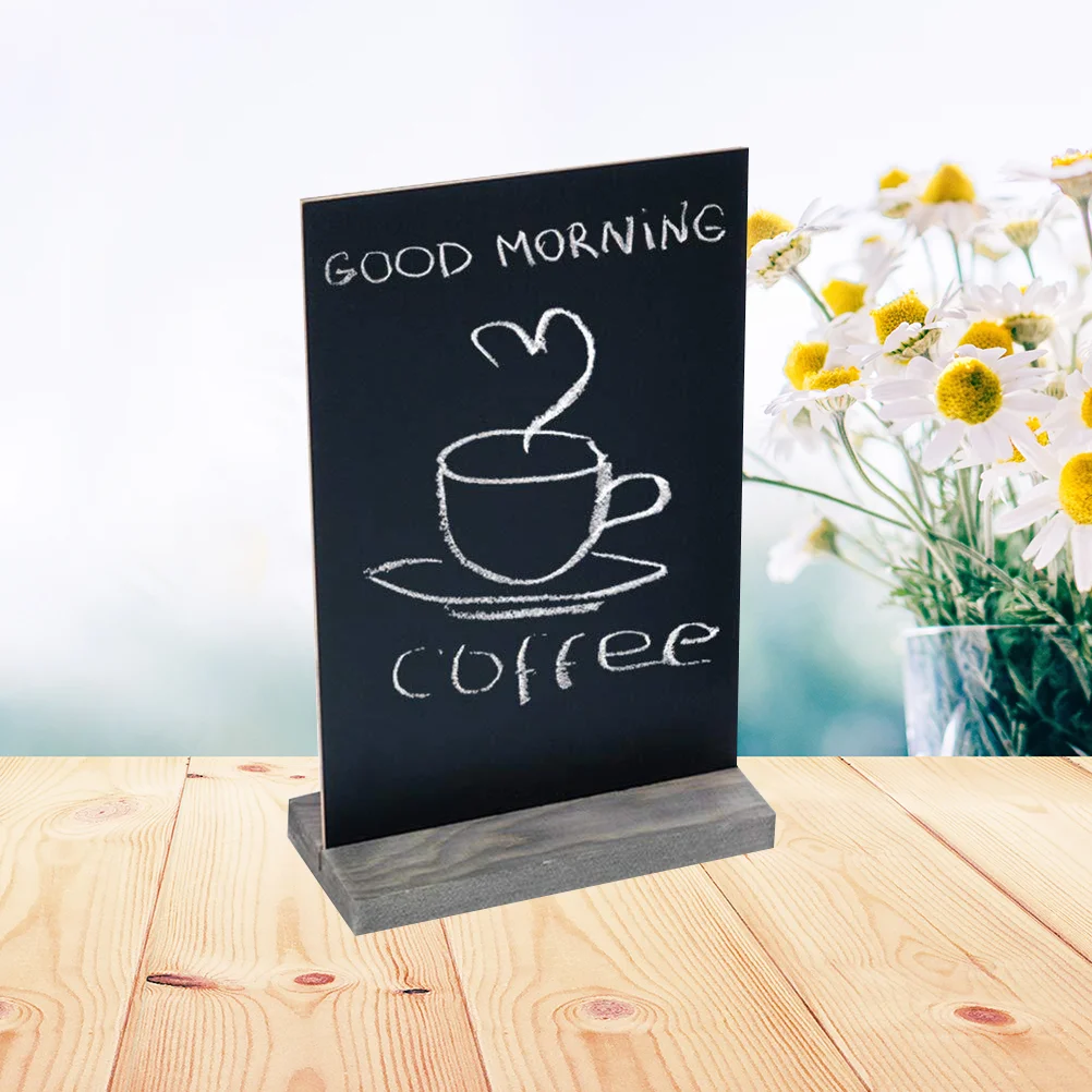 Memo Board Sign Message Small Blackboard Erasable Chalkboard Baby Mini with Stand