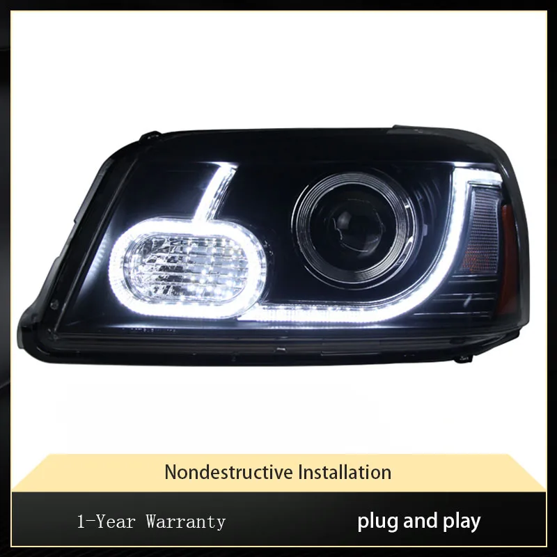 Car Lights For Toyota Highlander 2000-2007 Headlight Assembly Upgrade LED DRL Front Light Turn Signal Lamp Accessories