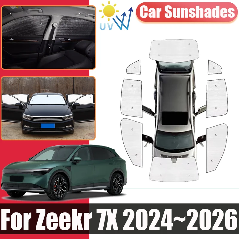 

Солнцезащитный козырек для Zeekr 7X CX1E 2024 2025 2026, автомобильный солнцезащитный козырек с полным покрытием, анти-УФ-блоки для конфиденциальности, солнцезащитный крем, окно, автоаксессуары