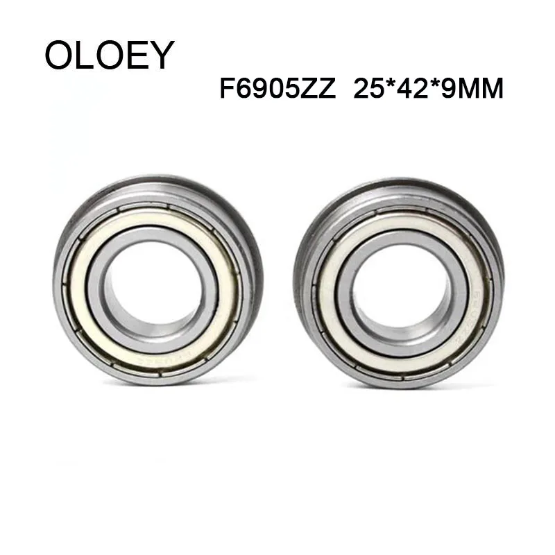 

F6905ZZ Flange Bearing 5PCS 25x42x9 mm ABEC-3 F6905ZZ Flanged Deep Groove Ball Bearings OLOEY 2022 Hot Sles