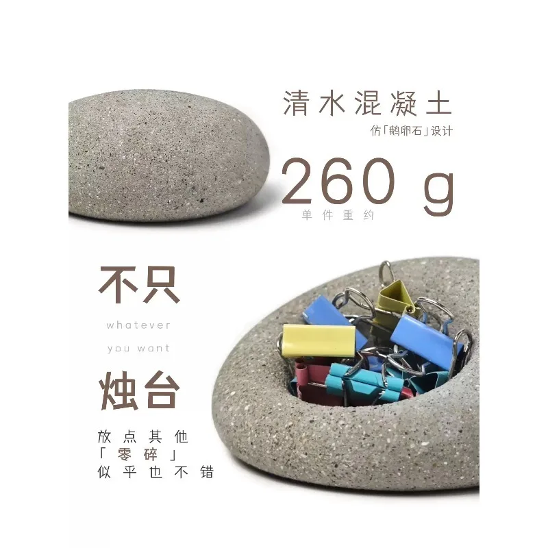 Zen Style Aromatherapy Candle Holder Decorative Stone Ornament Creative Home Atmosphere