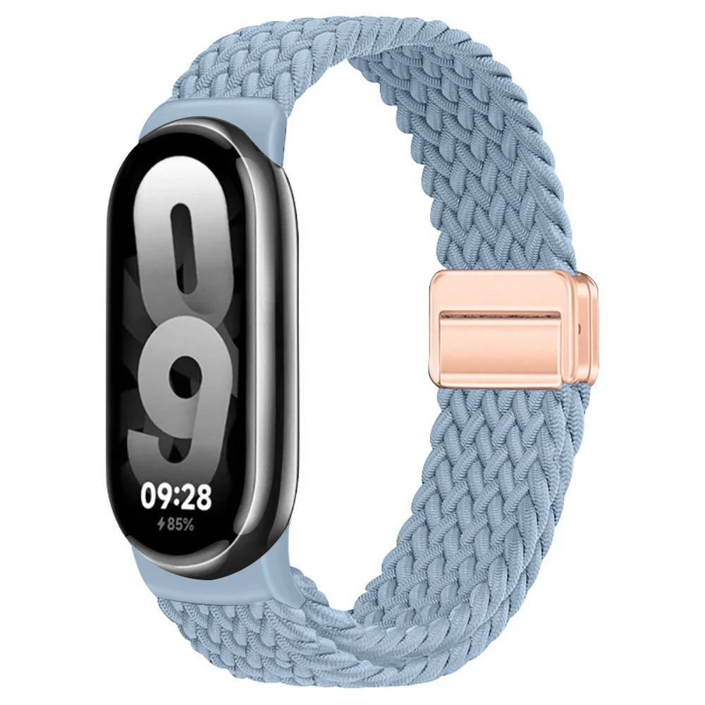 Magnetisches Armband für Xiaomi Mi Band 10 9 8 Zubehör Atmungsaktives Geflochtenes Schlaufenarmband Pulseira Correas Xiaomi Smart Band 10 9 8