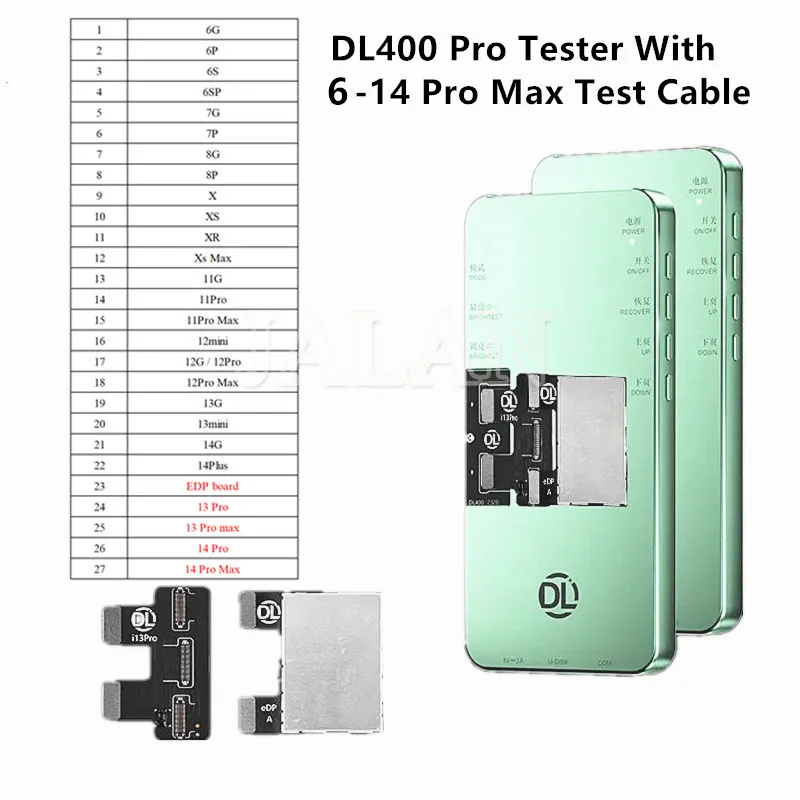 DL400 Pro LCD Tester Machine For iP 67 8 X Xs 11 12 13 14 15 Pro Max Screen Check Display Touch Function Testing Repair Too