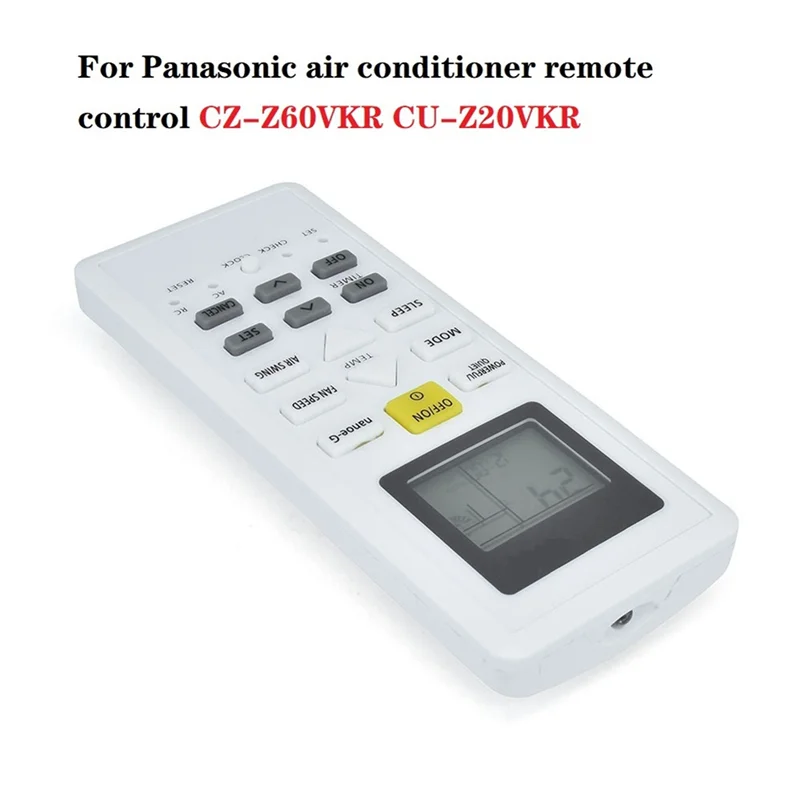 A57G-CS-Z60VKR Air Conditioner Remote Control for Panasonic Air Conditioner CZ-Z60VKR CU-Z20VKR Remote Control Replacement